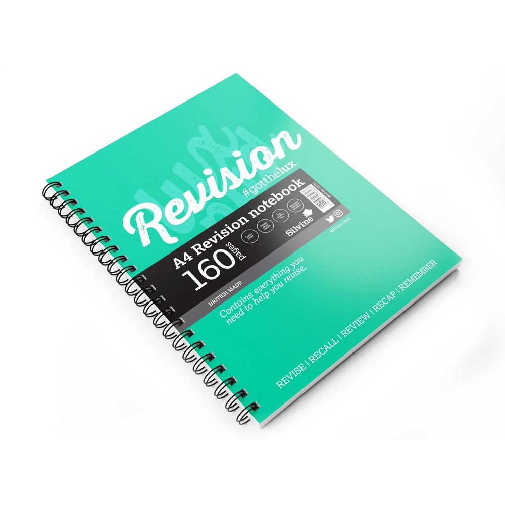 Notebook Notes Revision Luxpad Revision Notebook A4 160 Pages Wiro Bound – playspy